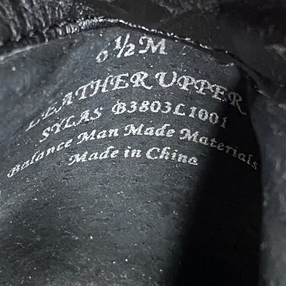 Sam Edelman Heel Ankle Boot‎ Womens 6.5M Black Lea Punk Goth Edgy Classic Chic - Picture 8 of 14